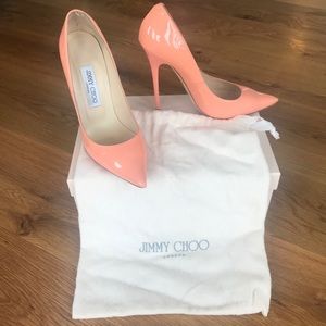 Jimmy Choo Anouk Leather Pink Grapefruit